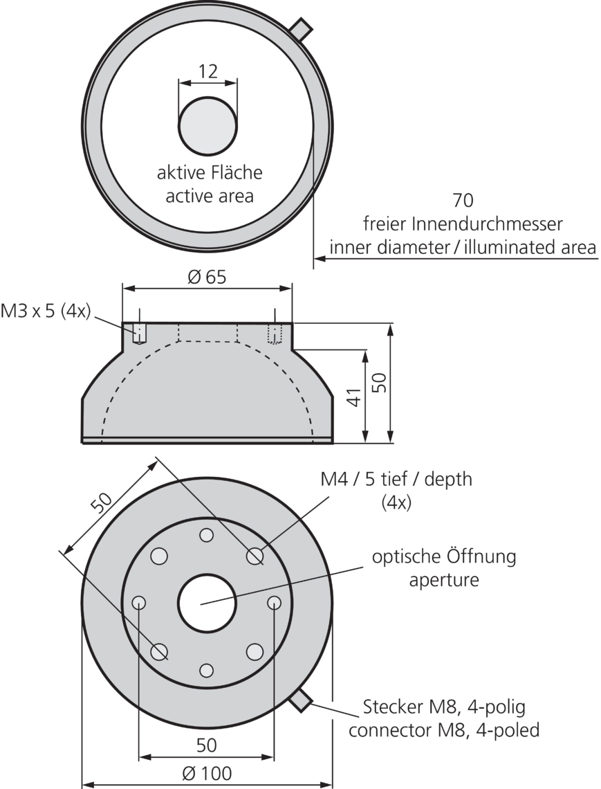 BE-DOME10070-G3-T4 Maßzeichnung