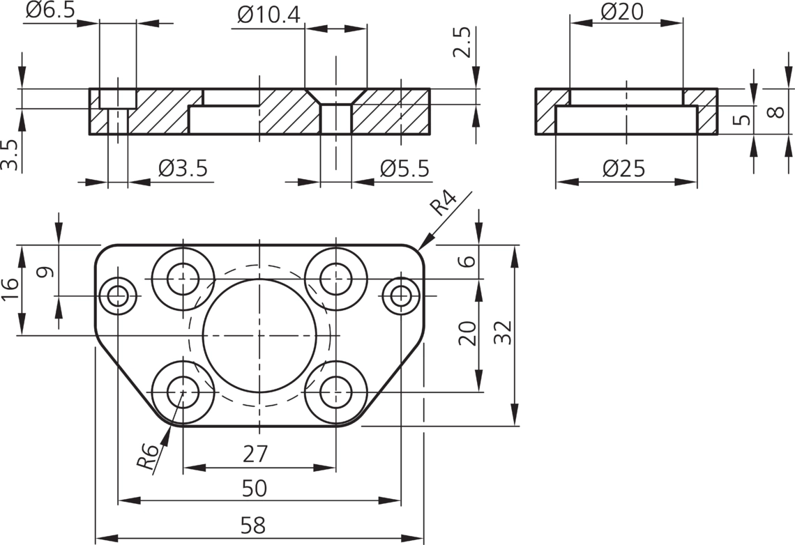 SH-G-BE Maßzeichnung